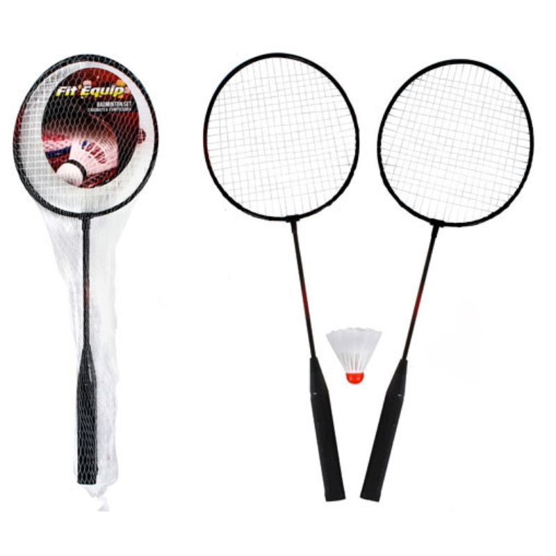Set of 2 Racquets & Shuttlecock Premium Badminton - 60cm