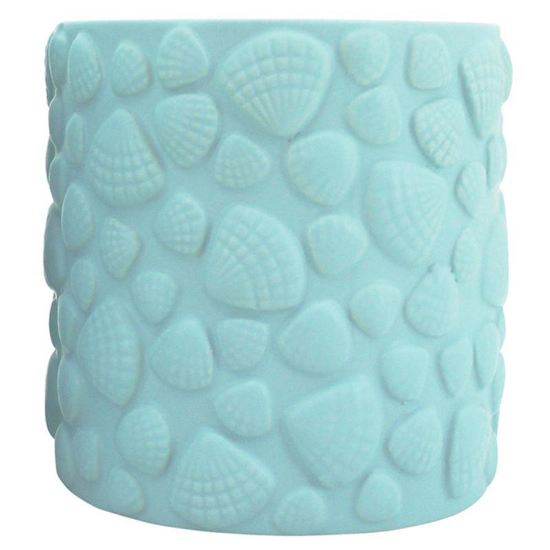Blue Raised Cockle Planter - 17cm x 17cm