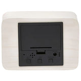 Load image into Gallery viewer, White Wooden Cuboids LED Table Clock - 10cm x 7cm x 4.3cm
