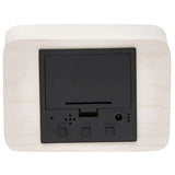 Load image into Gallery viewer, White Wooden Cuboids LED Table Clock - 10cm x 7cm x 4.3cm