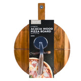 Load image into Gallery viewer, 2 Piece Acacia Wood Pizza Board With Cutter
