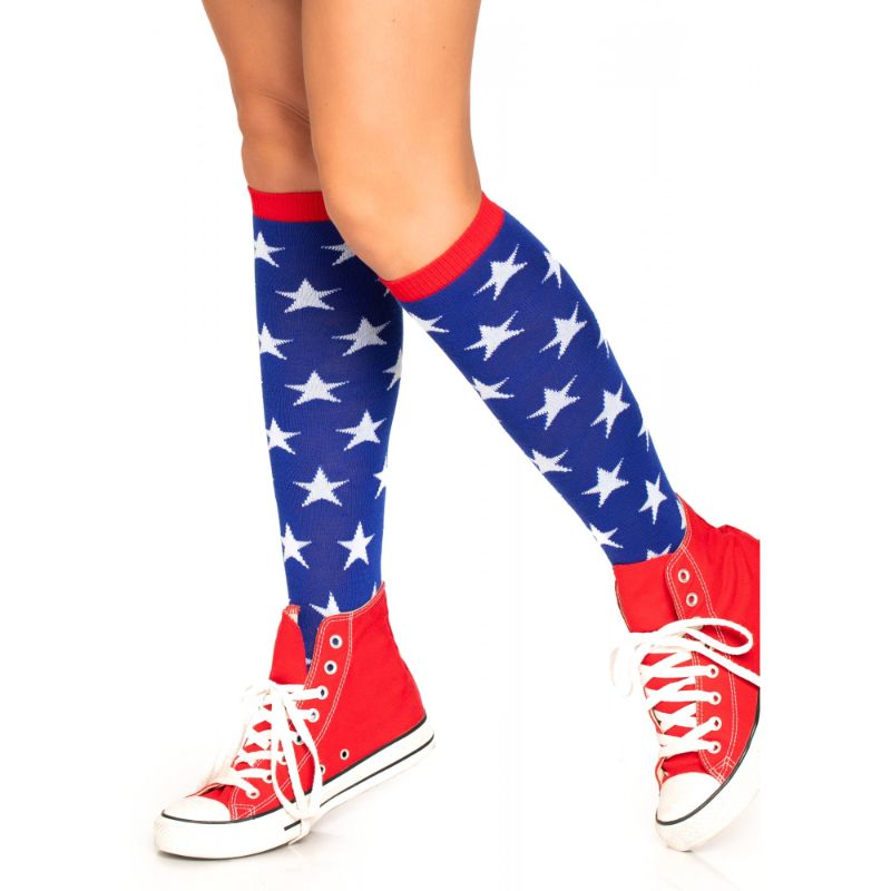 Multicolour Star Knee Highs