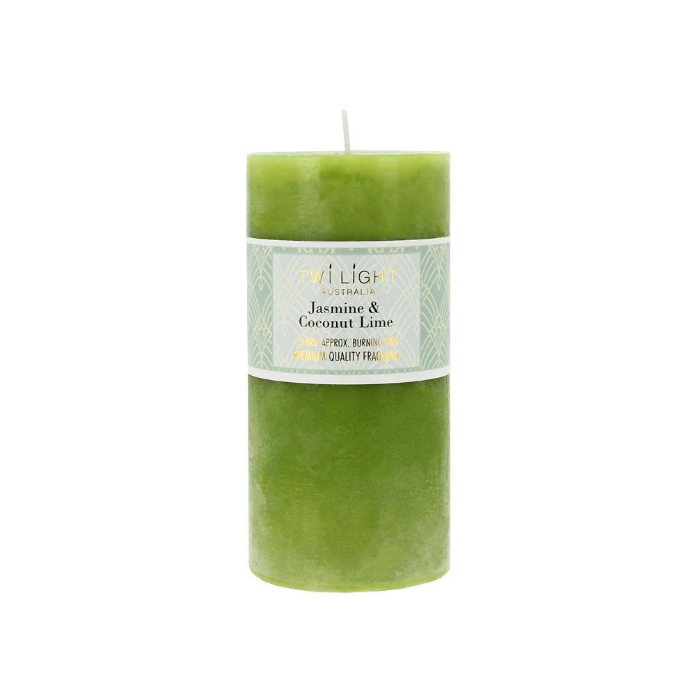 Twilight Frost Candle Jasmine & Coconut Lime - 8cm x 14cm