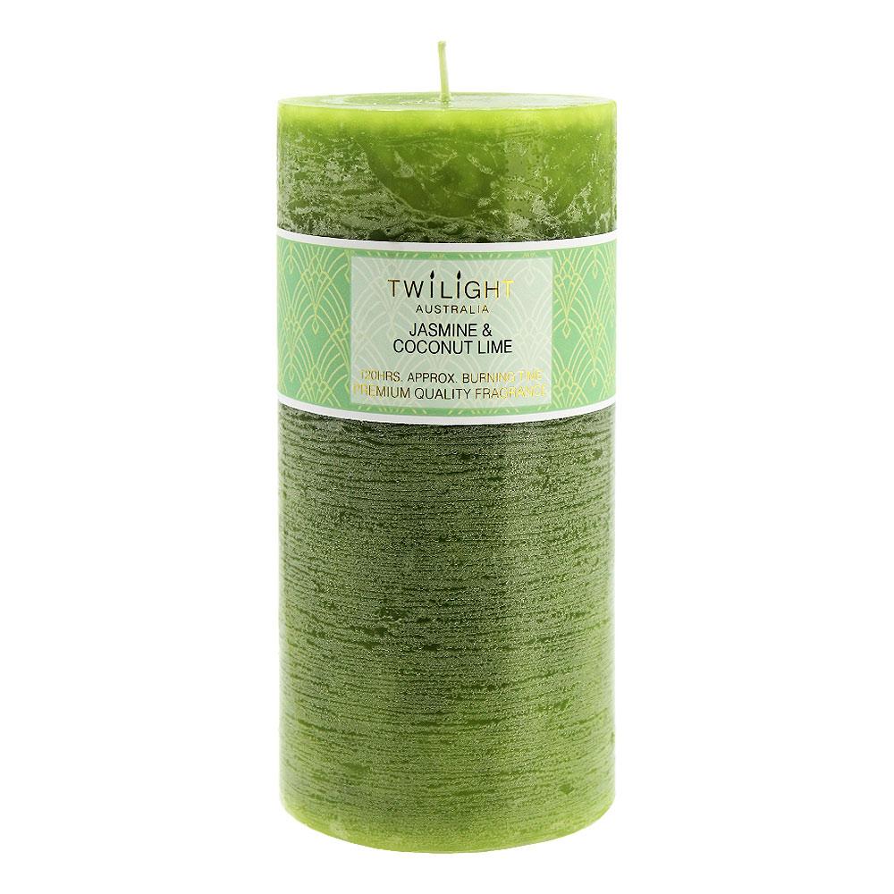 Twilight Frost Candle Jasmine & Coconut Lime - 8cm x 18.5cm
