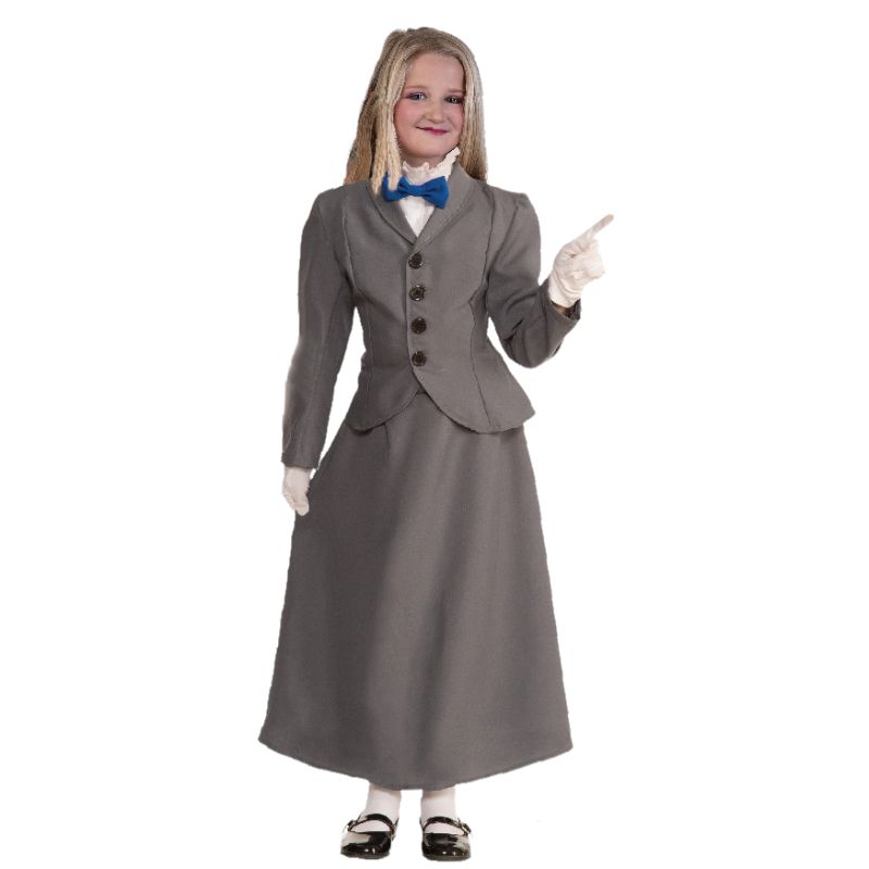 Girls English Nanny Costume - S
