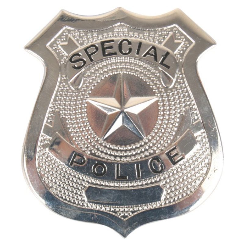 Silver Police Badge