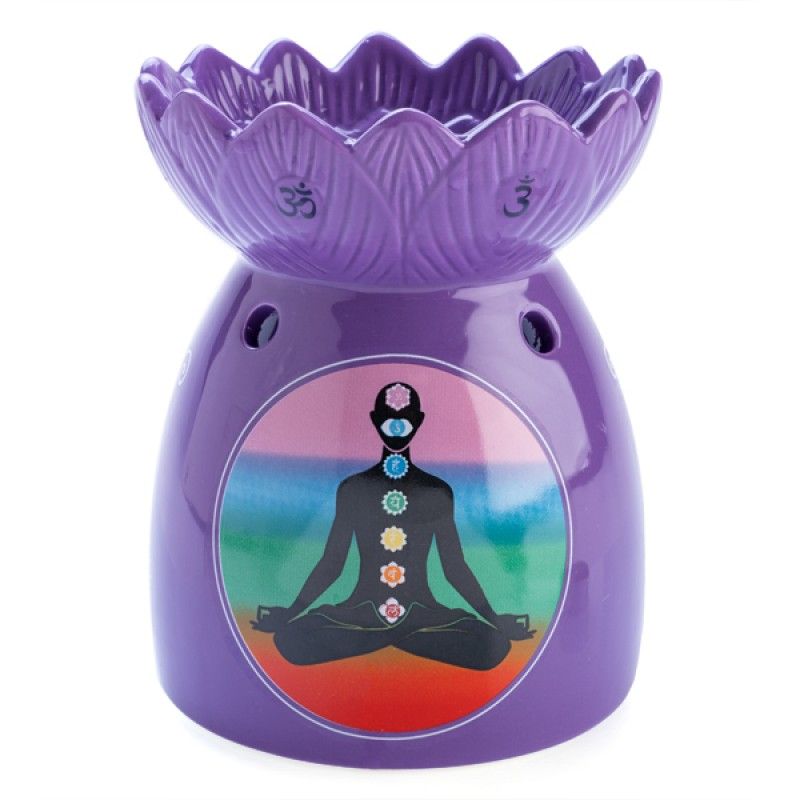 Chakra Oil Burner - 11.2cm x 11.2cm x 14cm