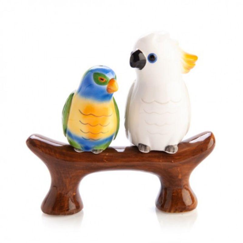 Flavour Mates Australian Birds Salt & Pepper Set - 15.2cm x 10cm x 4.5cm