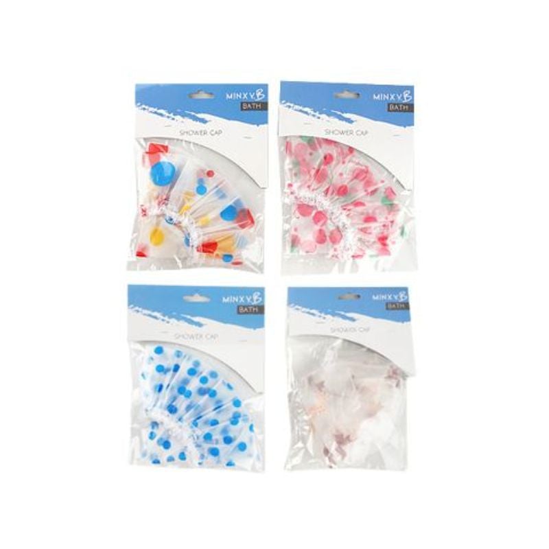 Large Patterned Shower Cap - 27cm