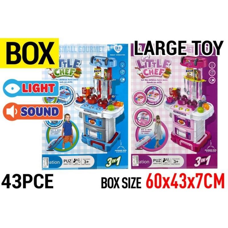 3 in1 Kitchen Play Set with Light & Sound