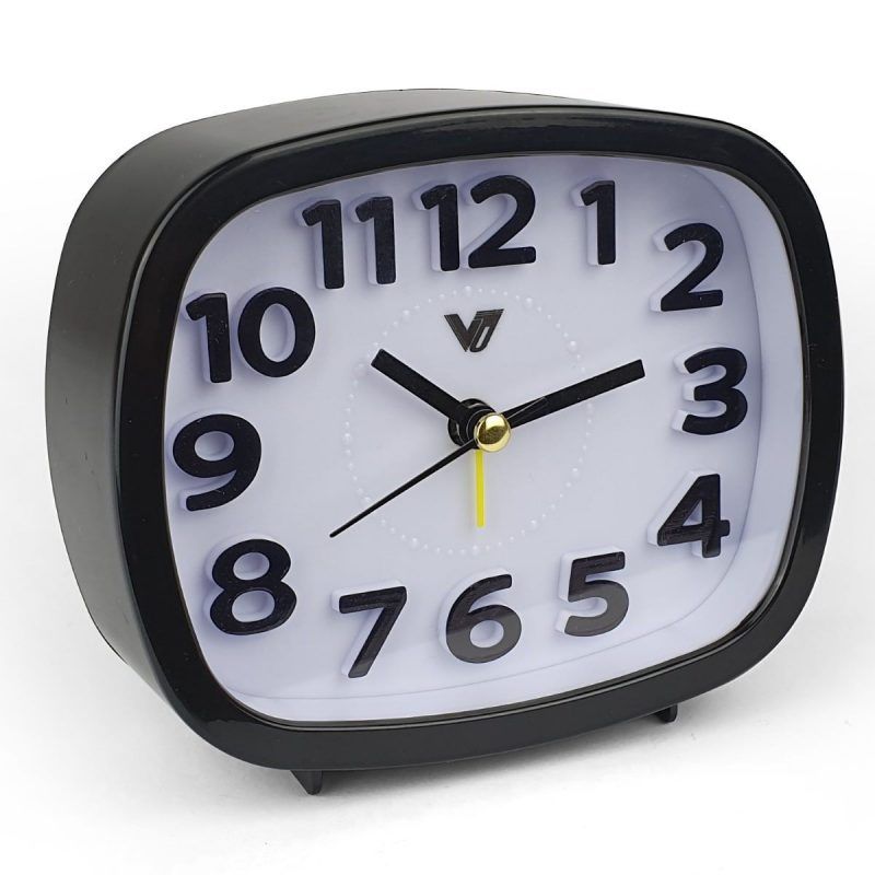 3D Number Alarm Table Clock With Light - 12cm x 10cm x 4cm