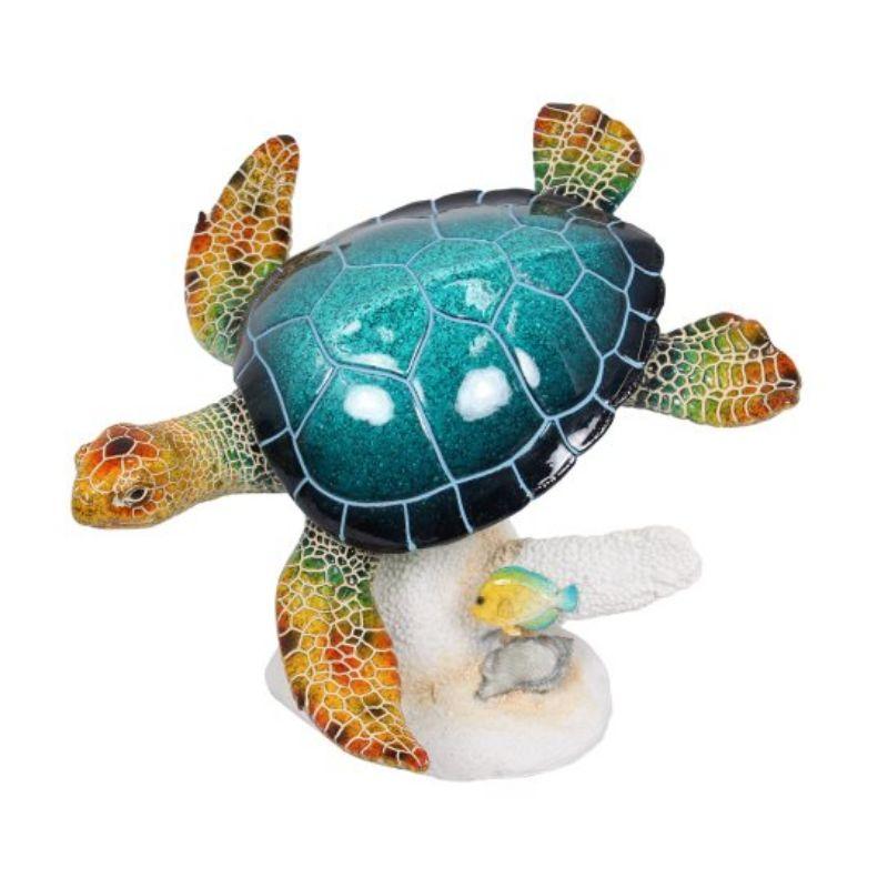 Turtle on Coral Decor - 37cm