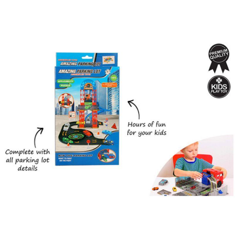 Mechanics & Hi-Rise Car Play Set - 24cm x 16cm x 4cm