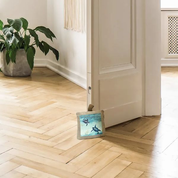 Turtle Cove Aqua Door Stop - 18cm x 18cm