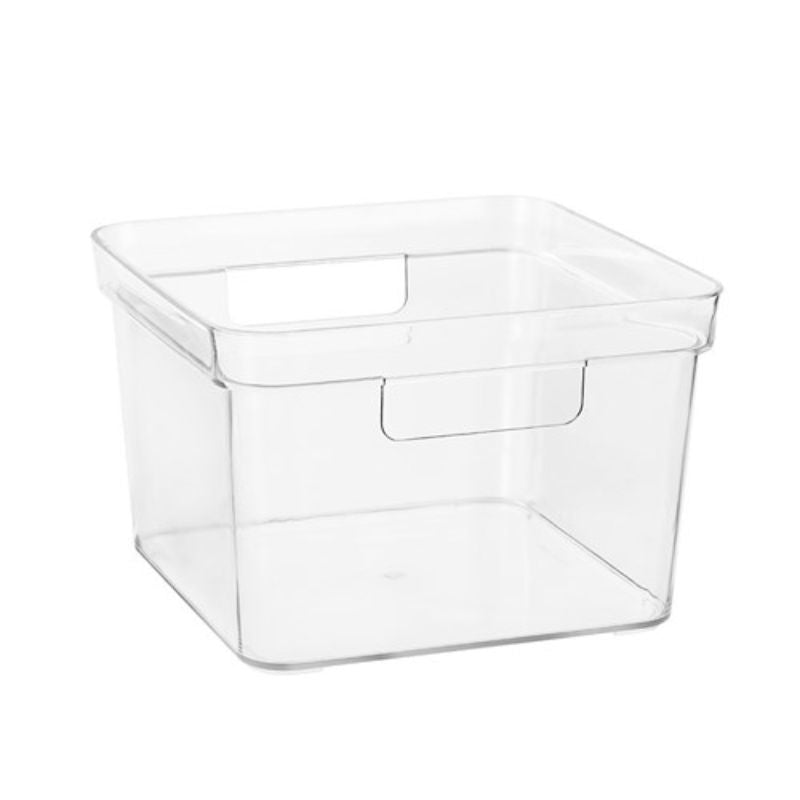 Square Crystal Storage Container - 22cm x 22cm x 14.5cm