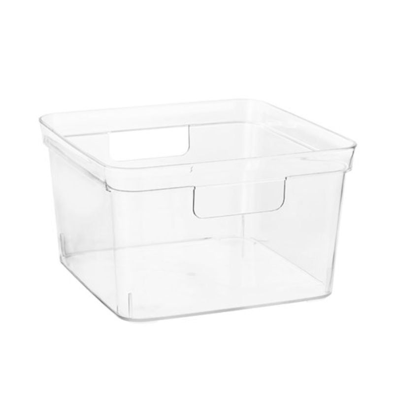 Square Crystal Storage Container - 25.5cm x 25.5cm x 15cm