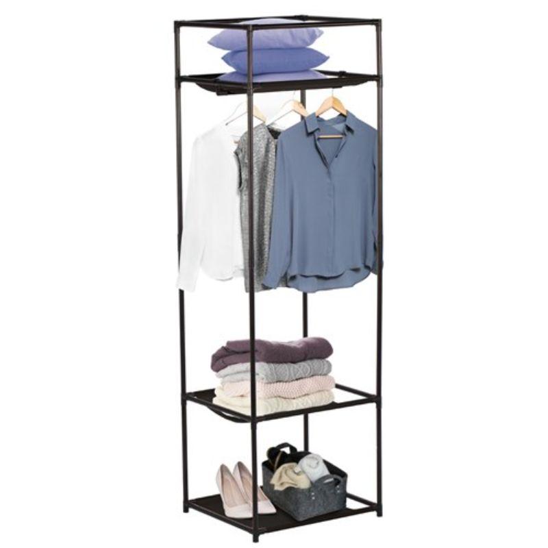 3 Shelf Wardrobe Organiser - 50cm x 44cm x 162cm
