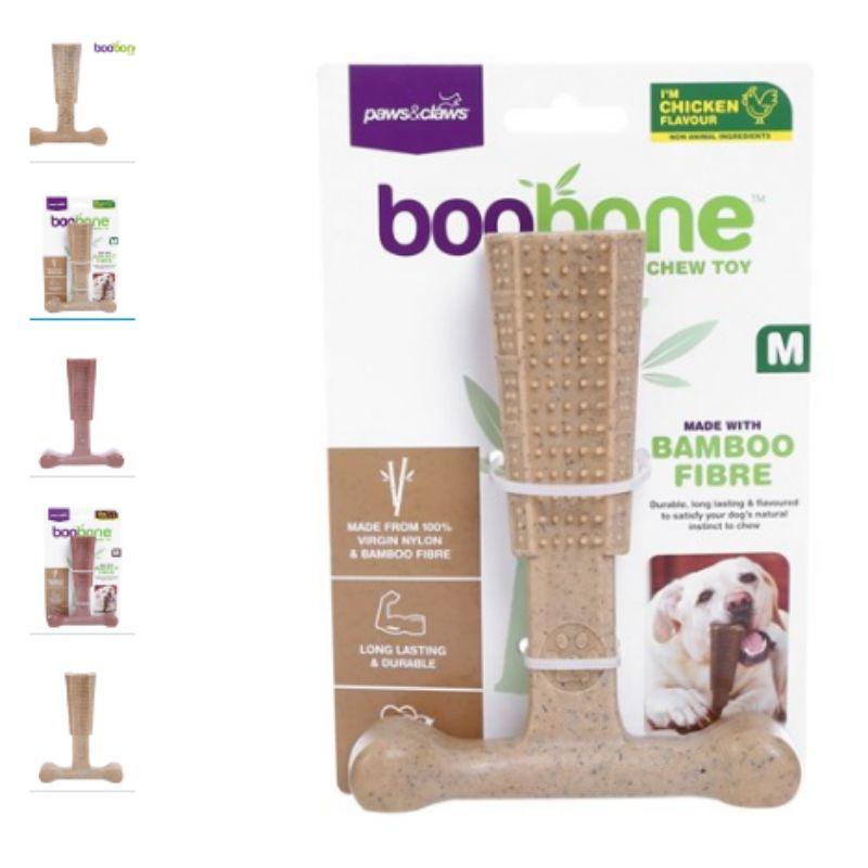 Boobone Medium T-Bone Chew Toy - 14.5cm x 11.5cm x 4.5cm