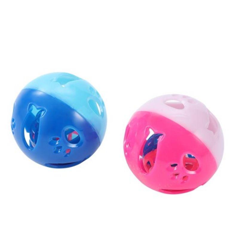 2 Pack Catnip Jingle Balls - 6cm