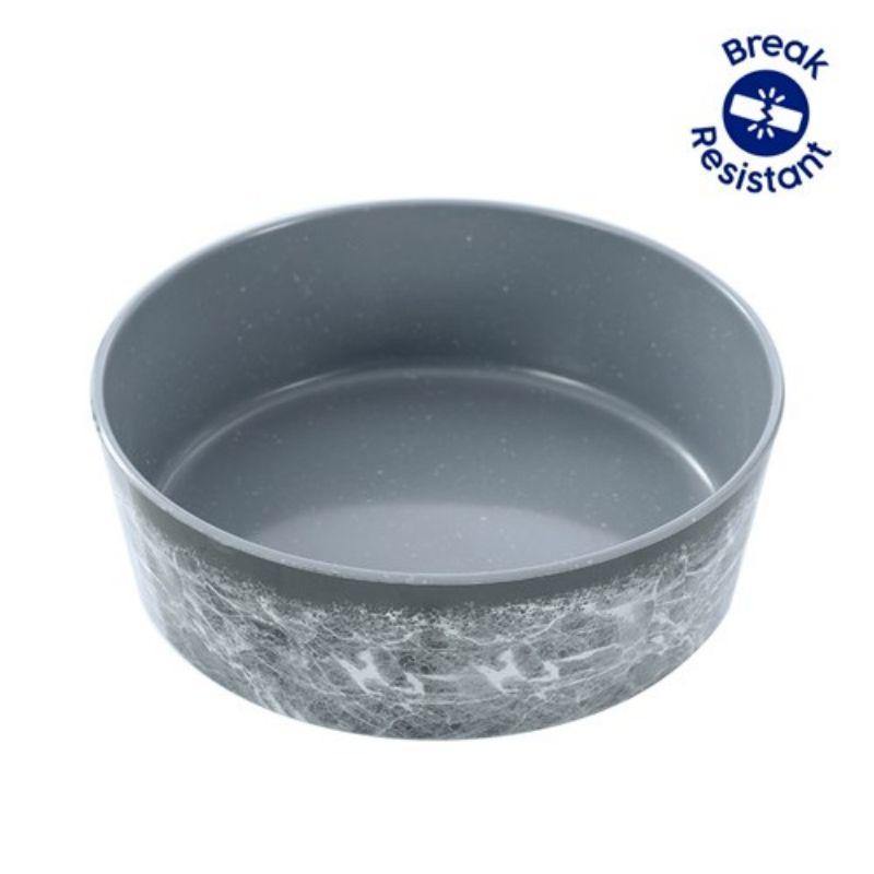 1.5L Tuff Stuff Grey Pet Bowl - 20.5cm x 6.5cm - The Base Warehouse
