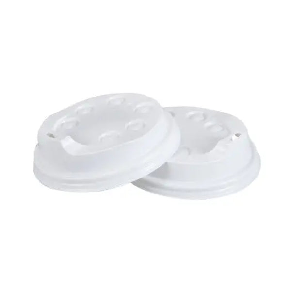 50 Pack White Coffee Cup Lid - 350ml