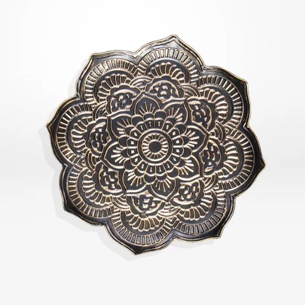 Pressed Metal Wall/ Table Decor 28cm - 5cm x 28cm x 28cm