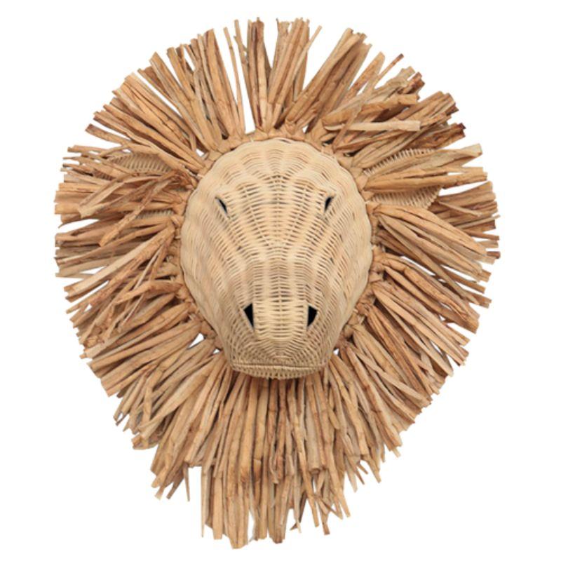 Rattan Wall Decor Lion The Base Warehouse