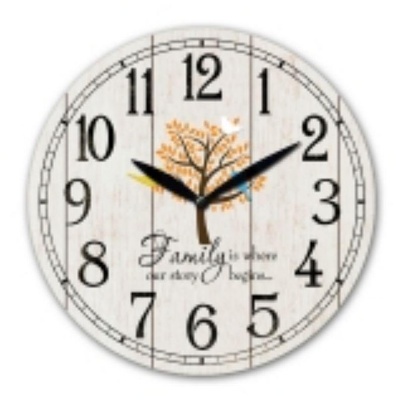 MDF Family Wall Clock - 30cm - The Base Warehouse