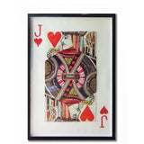 Load image into Gallery viewer, Playing Card Collage Art Joke Of Red Heart - 90cm