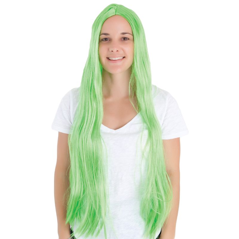 Super Long Green Wig - 75cm