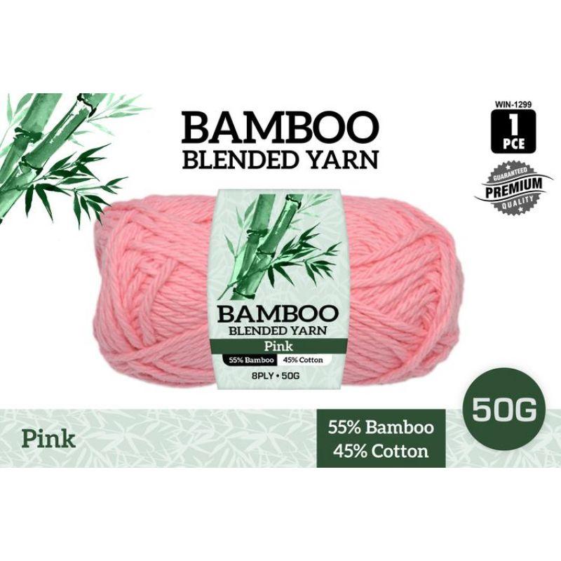 Pink Bamboo Blended Yarn - 50g