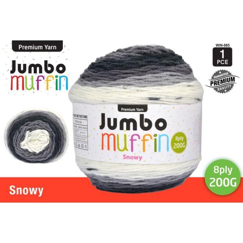 Snowy Hill Jumbo Muffin Yarn 8 Ply - 200g