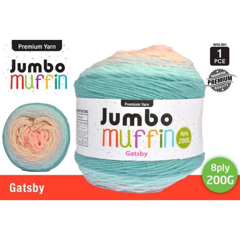 Gatsby Jumbo Muffin Yarn 8 Ply - 200g