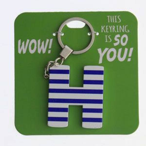 H Male Keyring