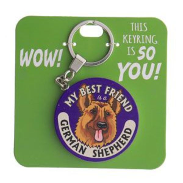 German Shepherd Keyring