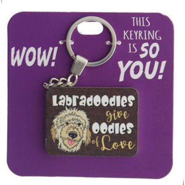 Labradoodle Keyring