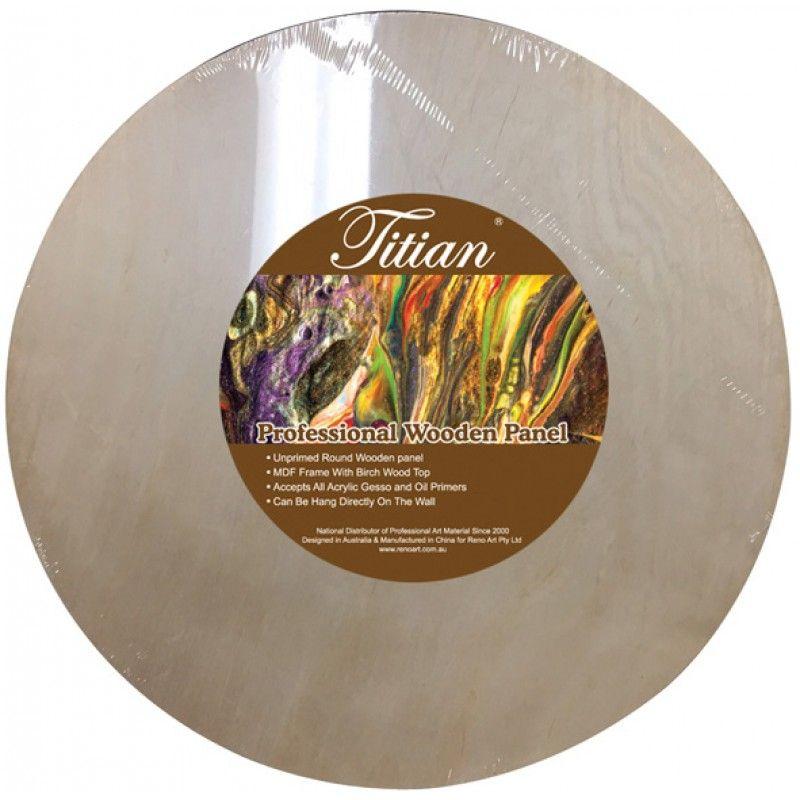 Round Wooden Panel - 30cm