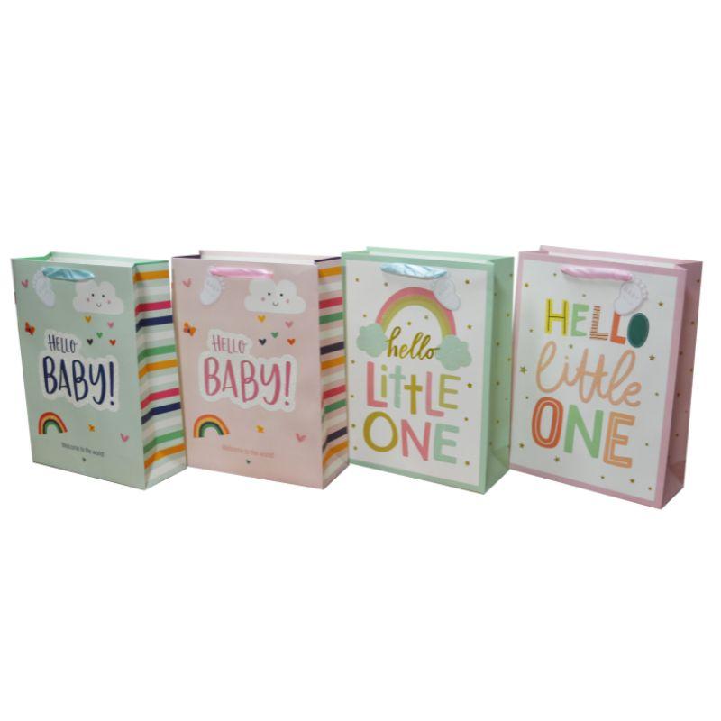 Glitter Baby Medium Gift Bag - 18cm x 23cm x 10cm