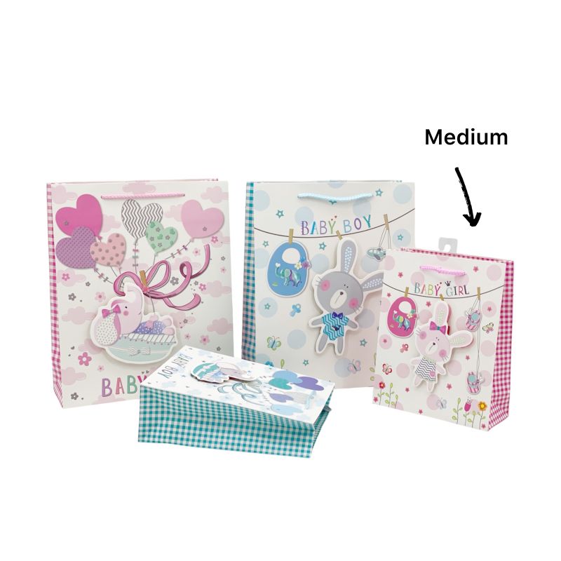 3D Baby Medium Gift Bag - 24cm x 18cm x 10cm