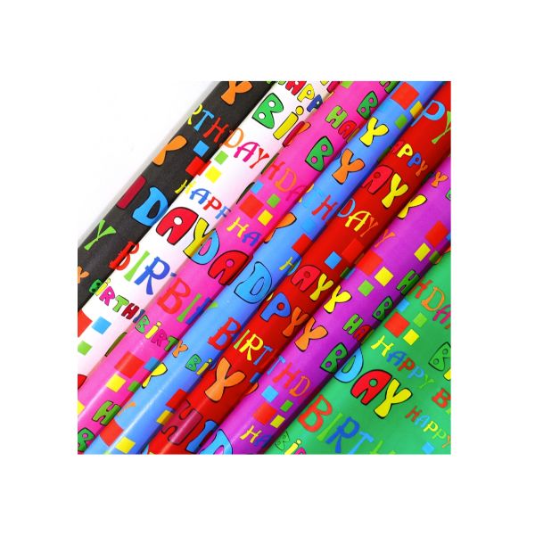 Happy Birthday Gift Wrap - 70cm x 300cm