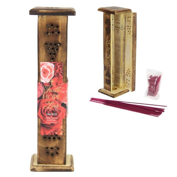 Incense Tower With Vanilla Orchid Wrap & Sticks