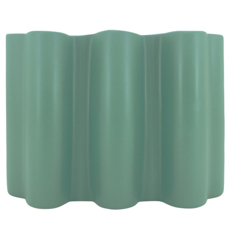 Green Wave Vase - 25cm x 19cm