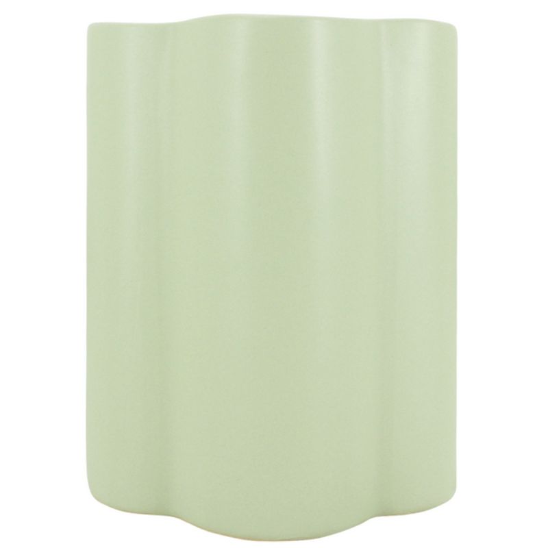 Light Green Wave Vase - 15cm x 20cm