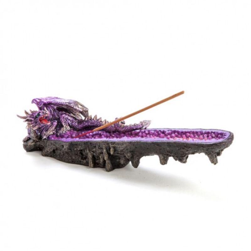 Crystal Dragon Incense Burner - 27.2cm x 7.2cm x 6.2cm