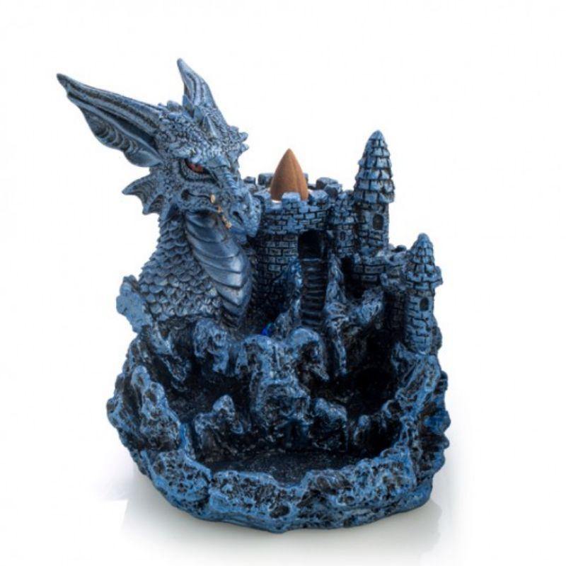 Ice Dragon Backflow Incense Burner - 13.5cm x 12.5cm x 12.8cm - The Base Warehouse