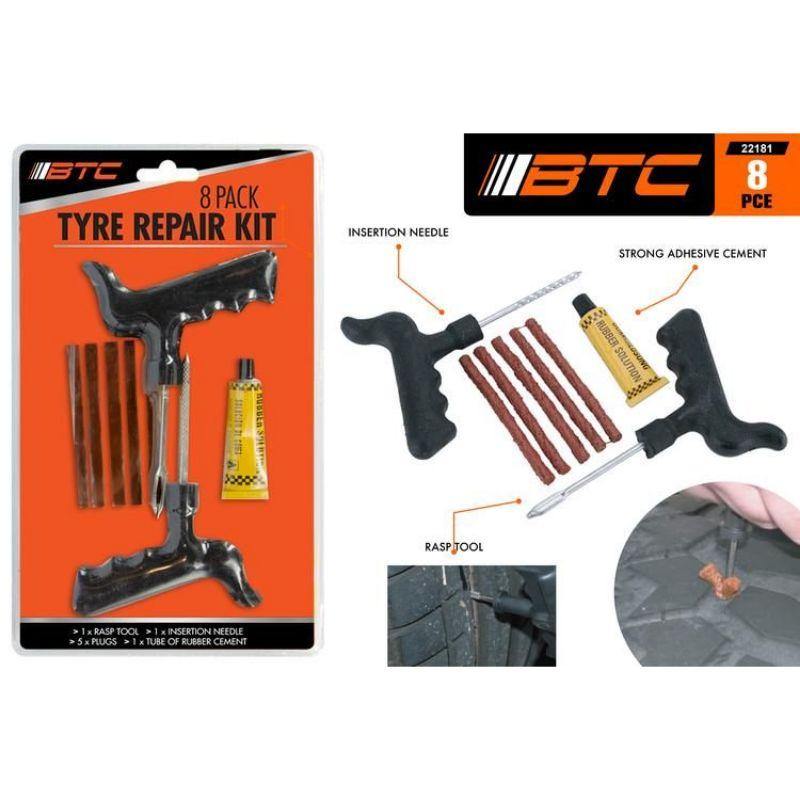 8 Pack Tyre Repair Kit - The Base Warehouse