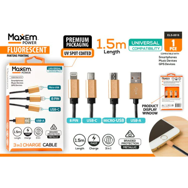 Multi Charging Cable - 1.5m