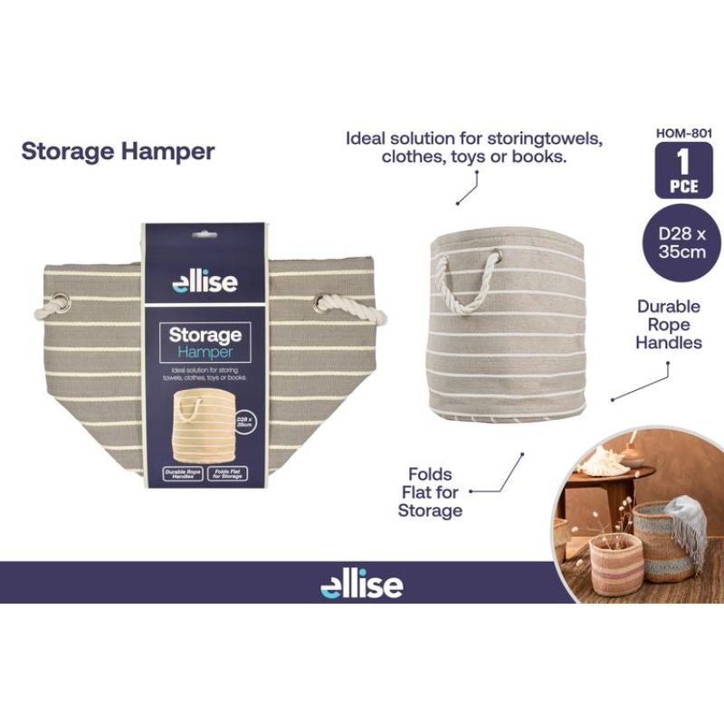 Round Storage Basket - 28cm x 35cm