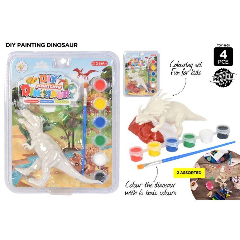3 Piece Dinosaur DIY Paint Set
