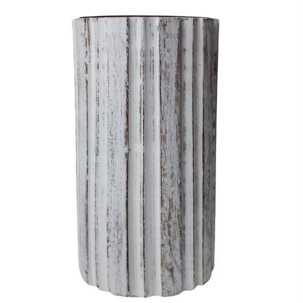 Wooden Table Top Candle Holder - 20cm x 10cm